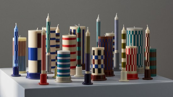 HAY Patroon kaars set van 4 - crisp mix