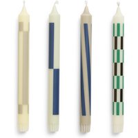 HAY Patroon kaars set van 4 - cream and dark