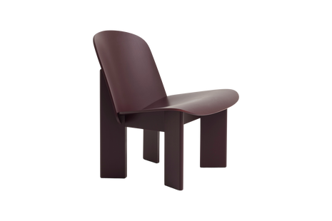 HAY Chisel Lounge Sessel - ungepolstert - bordeaux