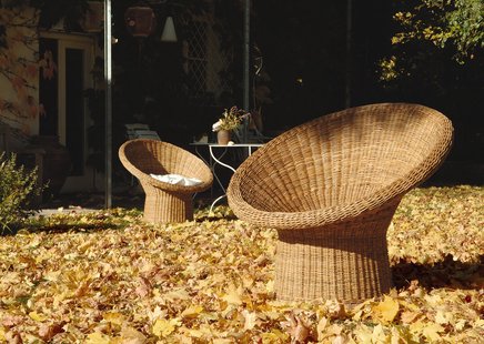 Richard Lampert E10 rotan fauteuil - licht - zonder kussen