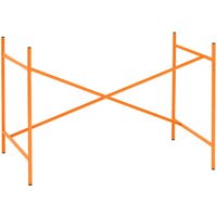 Richard Lampert Eiermann 1 tafelframe - fluorescerend oranje - middelste stut - 110 x 66 cm - zonder verlenging (hoogte 66 cm)