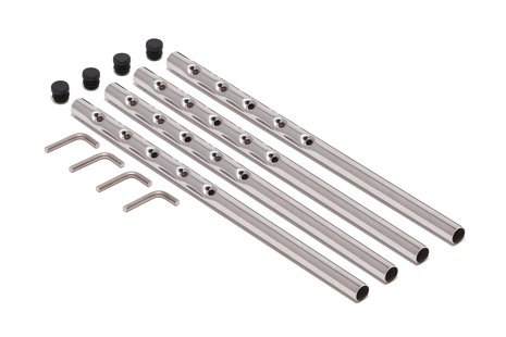 Richard Lampert Eiermann 1 tafelframe - verchroomd - middelste stut - 110 x 78 cm - met verlenging (hoogte 66 cm)