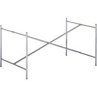 Richard Lampert Eiermann 2 tafelframe - verchroomd - middelste stut - 80 x 66 cm - zonder verlenging (hoogte 66 cm)