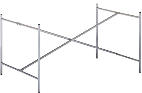 Richard Lampert Eiermann 2 tafelframe - verchroomd - middelste stut - 135 x 78 cm - met verlenging (hoogte 66 cm)