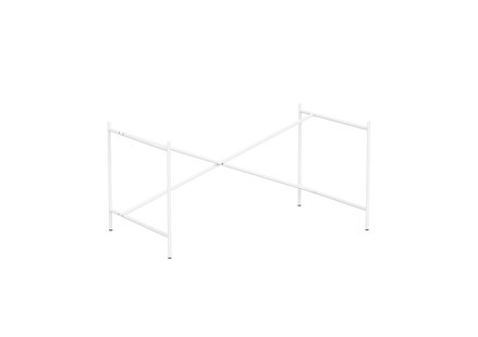 Richard Lampert Eiermann 2 tafelframe - wit - excentrische stut - 135 x 78 cm - met verlenging (hoogte 66 cm)