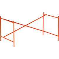 Richard Lampert Eiermann 2 tafelframe - fluorescerend oranje - excentrische stut - 100 x 66 cm - zonder verlenging (hoogte 66 cm)