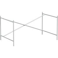 Richard Lampert Eiermann 2 tafelframe - silber RAL 9006 - excentrische stut - 100 x 66 cm - zonder verlenging (hoogte 66 cm)