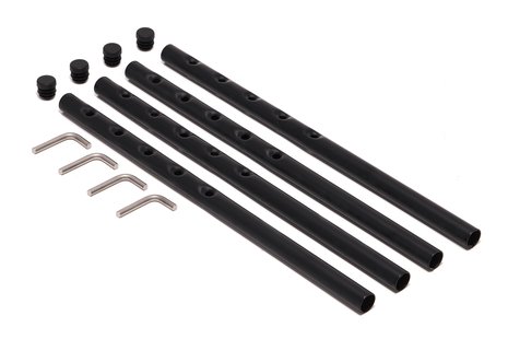 Richard Lampert Eiermann 2 tafelframe - zwart - middelste stut - 80 x 66 cm - met verlenging (hoogte 66 cm)