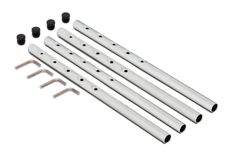 Richard Lampert Eiermann 2 tafelframe - wit - excentrische stut - 80 x 66 cm - met verlenging (hoogte 66 cm)