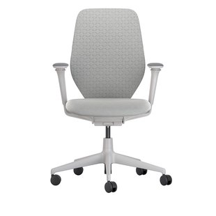 Vitra ACX Soft Bureaustoel - Quilted Knit 01 stone grey - Grid Knit 01 stone grey