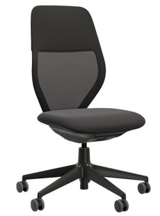 Vitra ACX Light bureaudraaistoel zonder armleuningen - Wielen voor harde vloer - zonder lendensteun/met voorwaartse kanteling