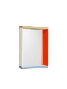 Vitra Colour Frame Spiegel klein - blauw/oranje