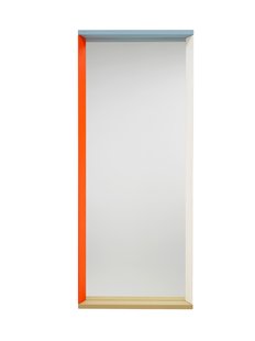 Vitra Colour Frame Spiegel Groot - blauw/oranje