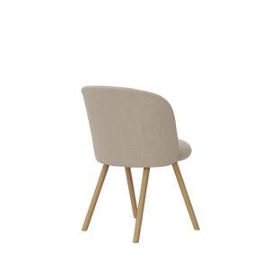 Vitra Mikado stoel eiken frame - Iroko 2 crème