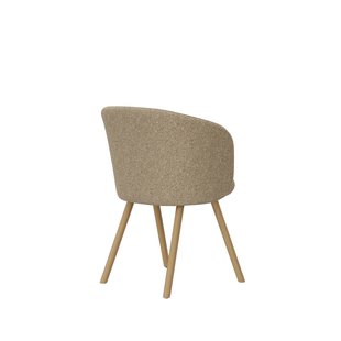 Vitra Mikado fauteuil eiken frame - Nubia bamboe/terra
