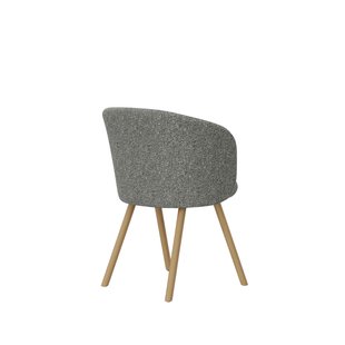 Vitra Mikado fauteuil eiken frame - Nubia peper en zout