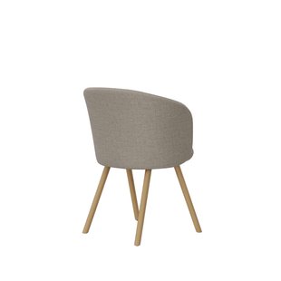 Vitra Mikado fauteuil eiken frame - Savana zand melange