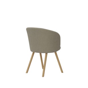 Vitra Mikado fauteuil eiken frame - Iroko 2 sand