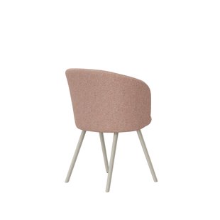 Vitra Mikado fauteuil aluminium frame - Nubia ivoor/perzik