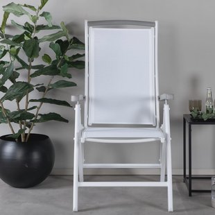Nohr Verstelbare Tuinstoel 'Candise' kleur Wit
