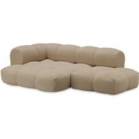 Objekte unserer Tage zander Sofa Design 06 links (3--zit) - Hug Me 071 Sand