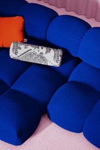 Objekte unserer Tage zander Sofa Poef Xlarge - Berlin 641 cobalt blue