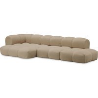 Objekte unserer Tage zander Sofa Design 07 links (4 -zit) - Hug Me 071 Sand