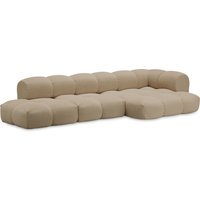 Objekte unserer Tage zander Sofa Design 07 rechts (4 -zit) - Hug Me 071 Sand