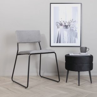 Nohr Eetkamerstoel 'Octavius' Velvet, kleur Grijs