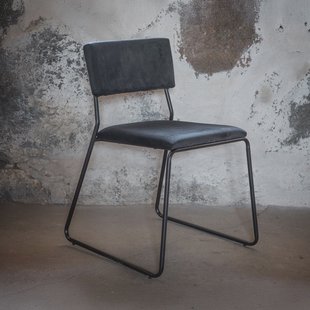 Nohr Eetkamerstoel 'Octavius' Velvet, kleur Zwart