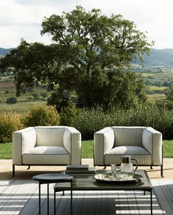 B&B Italia Borea Outdoor Fauteuil - Bies blue