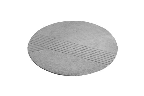 Woud Kyoto Tapijt rond - grijs - Ø 250 cm