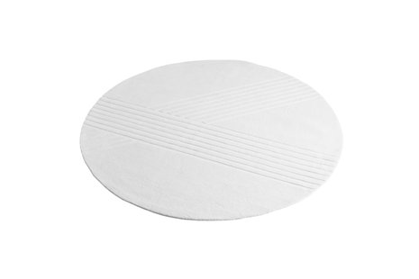 Woud Kyoto Tapijt rond - wit - Ø 250 cm