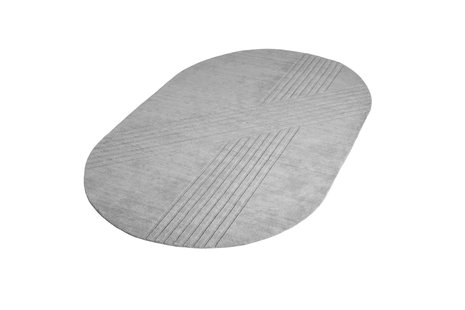 Woud Kyoto Tapijt ovaal - grijs