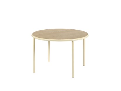 valerie_objects Wooden Table Round - ivoorkleurig - Eiken - Ø 120 cm