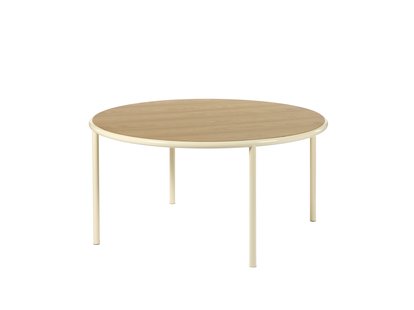 valerie_objects Wooden Table Round - ivoorkleurig - Eiken - Ø 150 cm