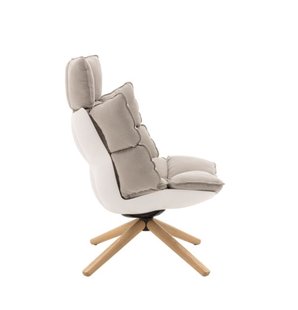 B&B Italia Husk Draaibare Fauteuil - Asolo bastkleurig