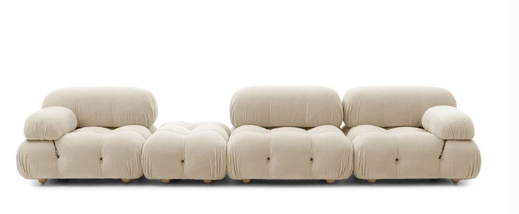 B&B Italia Camaleonda 3-zits hoekbank - Enia ivoorwit