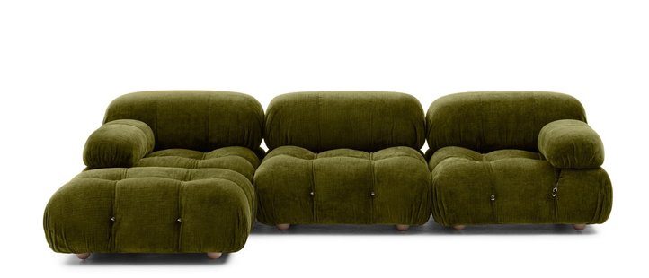 B&B Italia Camaleonda 3-zits hoekbank - Enia olijfgroen