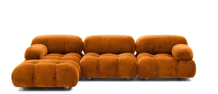 B&B Italia Camaleonda 3-zits hoekbank - Enia Curry oranje