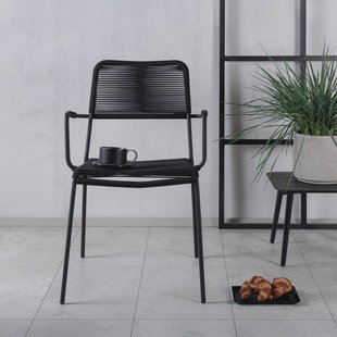 Nohr Tuinstoel 'Karlene' kleur Zwart