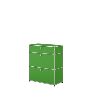 USM Haller Highboard 1x3 - 2 klepdeuren en uittrekbare lade - 28 groen