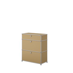 USM Haller Highboard 1x3 - 2 klepdeuren en uittrekbare lade - 31 beige