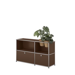 USM Haller A world of plants dressoir 2x2 - 2 potten - 22 bruin
