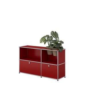 USM Haller A world of plants dressoir 2x2 - 2 potten - 23 robijnrood