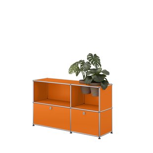 USM Haller A world of plants dressoir 2x2 - 2 potten - 26 zuiveroranje