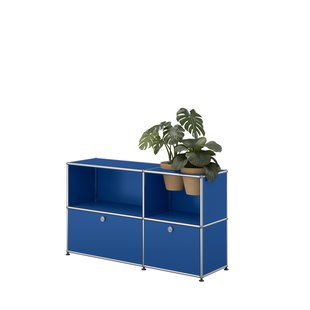 USM Haller A world of plants dressoir 2x2 - 2 potten - 27 gentiaanblauw