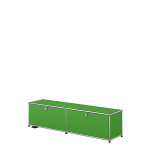 USM Haller Haller E TV/Hi-Fi lowboard 2x1 - 2 kleppen - 28 groen