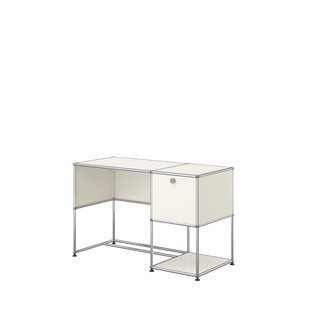 USM Haller Bureau met klepdeur - 24 zuiverwit