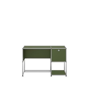 USM Haller Bureau met klepdeur - USM 36 olivgrün